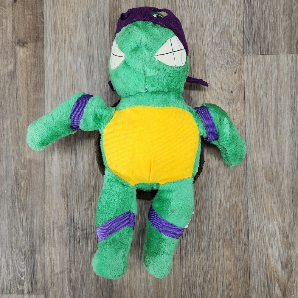 Vintage 1989 TMNT Donatello Plush Ace Novelty Mirage Studios 14" Ninja Turtle